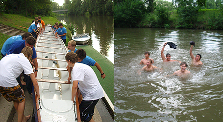 Boot aus dem Wasser